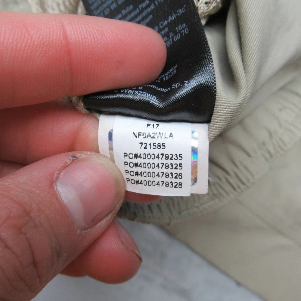 North Face Pants Mens XL Beige Paramount Trail Convertible Zip‎ Off Belt 37x29